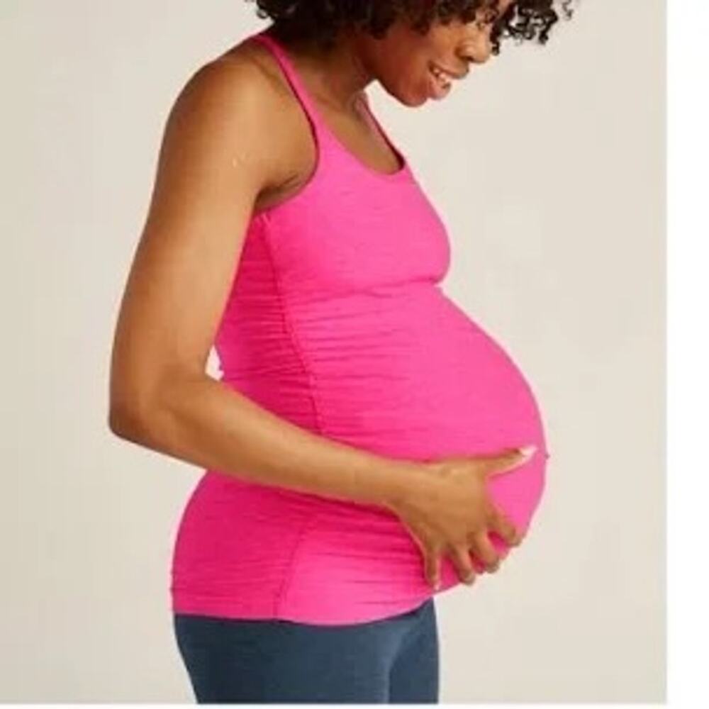 Pink Maternity Tank Top